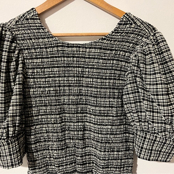 GANNI check-pattern maxi dress. Size 38 EU (6US) - Picture 7 of 8